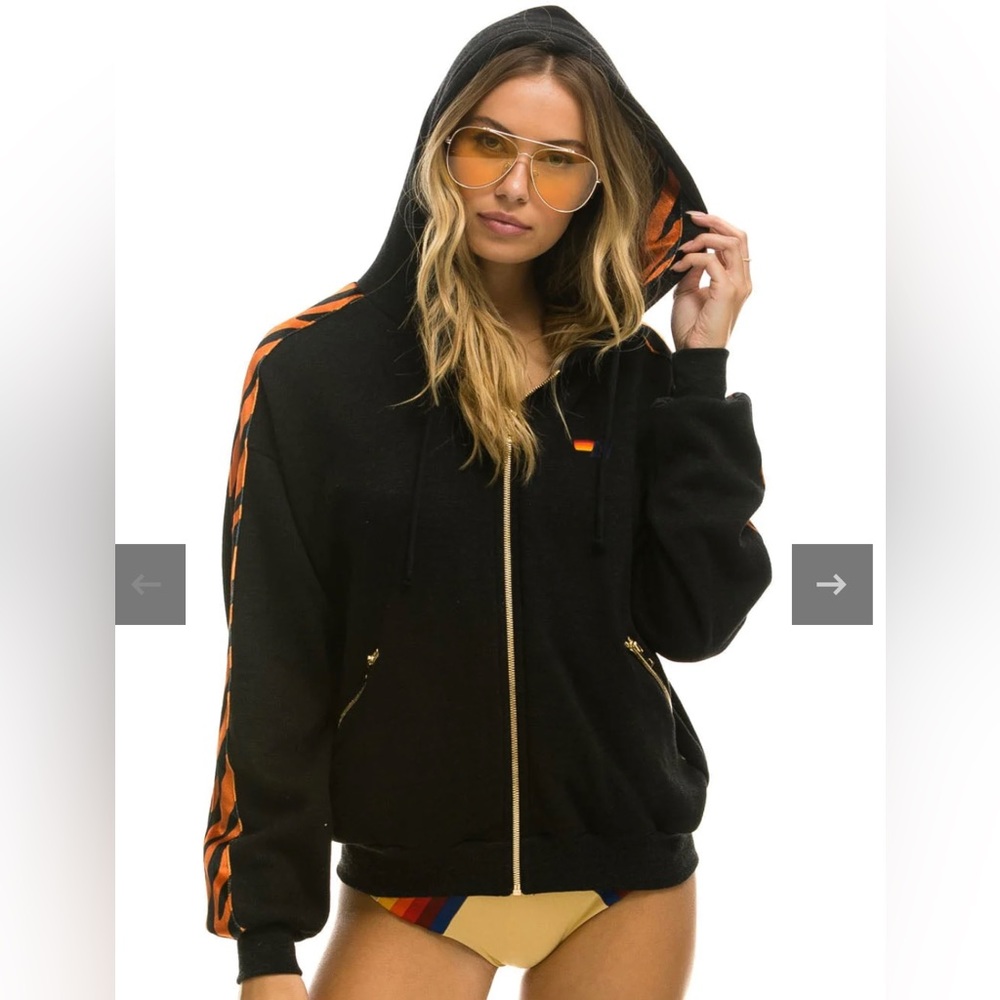 Aviator Nation- Tiger Striped Sweatsuit - M